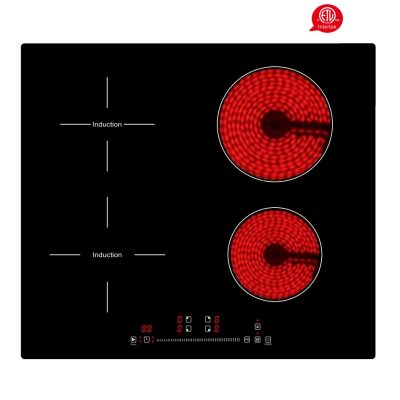 USA Market Induction And Ceramic Combined Electric Hybrid Cooktop