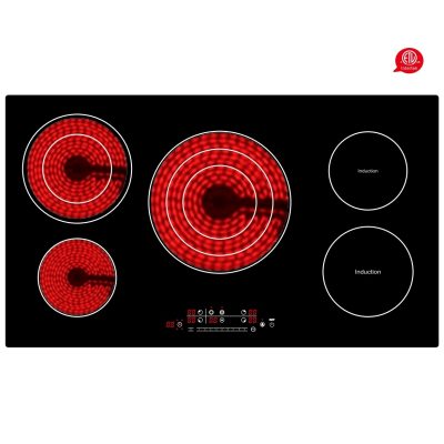 90CM Electric Induction Hobs And Ceramic Hobs Combined Hybrid Cooker