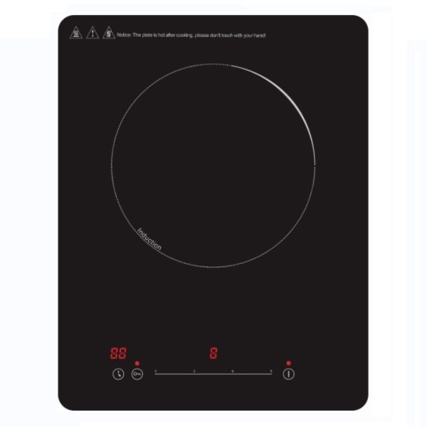 Single Burner Induction Cooktops with Black Glass In Black With Booster 2200W - Image 5