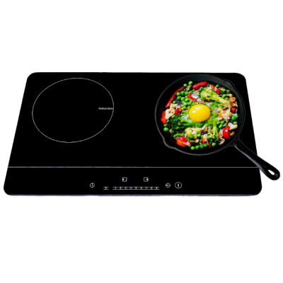 39CM Height Portable Ceramic Glass Double Burner Induction Cooker