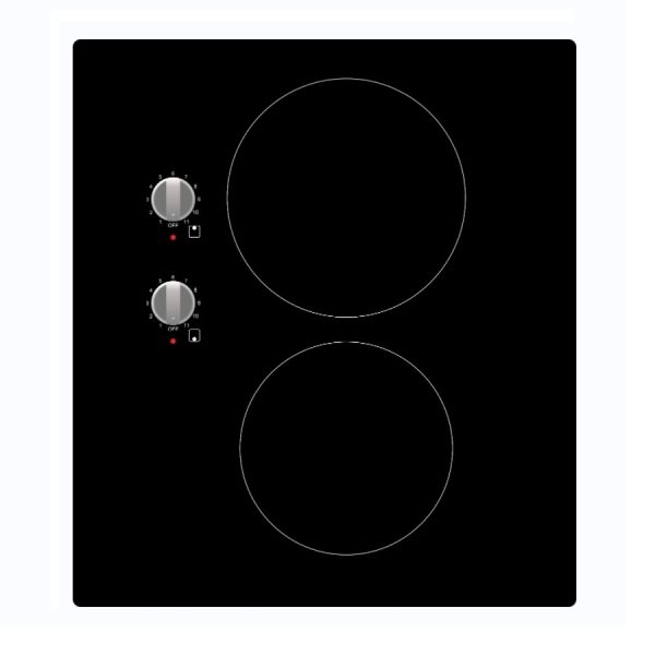 Customize Size 391*400MM Electric 2 burners Induction Cooktop