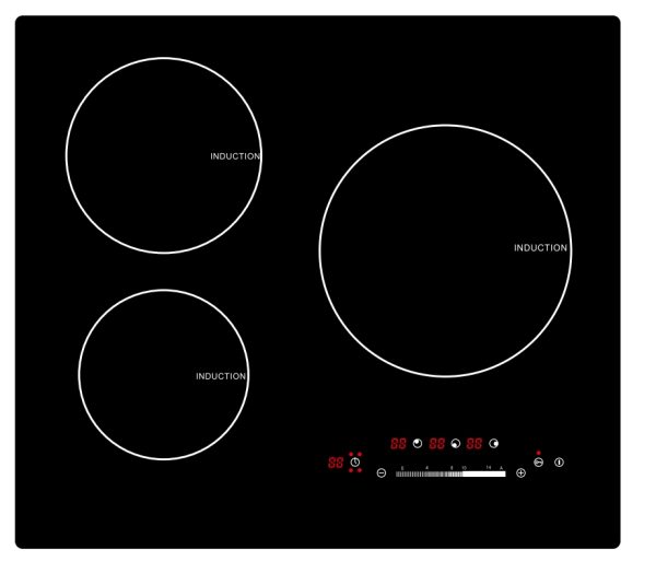 Three Burners Built-in Smart Ceramic Induction Cooker Hob - Image 6