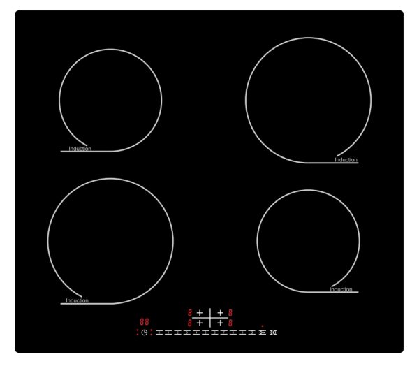 Invizible Electric Built-in Four Burners Induction Cooktops