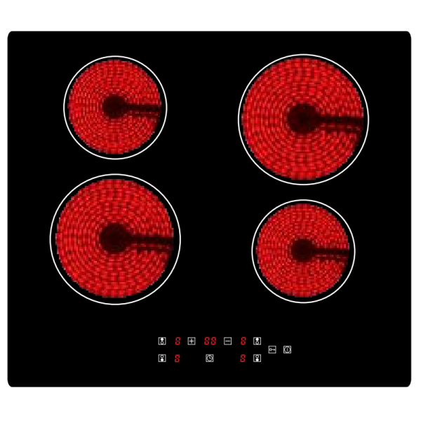 60CM 4 Zone Vitro Ceramic Cooktop