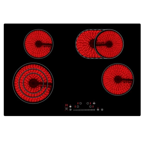 60cm 4 burner ceramic glass built in hob electronic vitroceramic cooktops