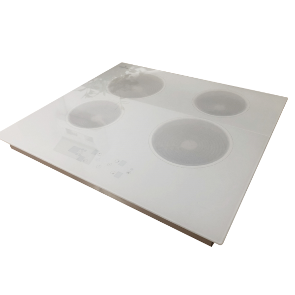 4 Burner Smoothtop Built-in Electric Ceramic Cooktop in White - Image 3