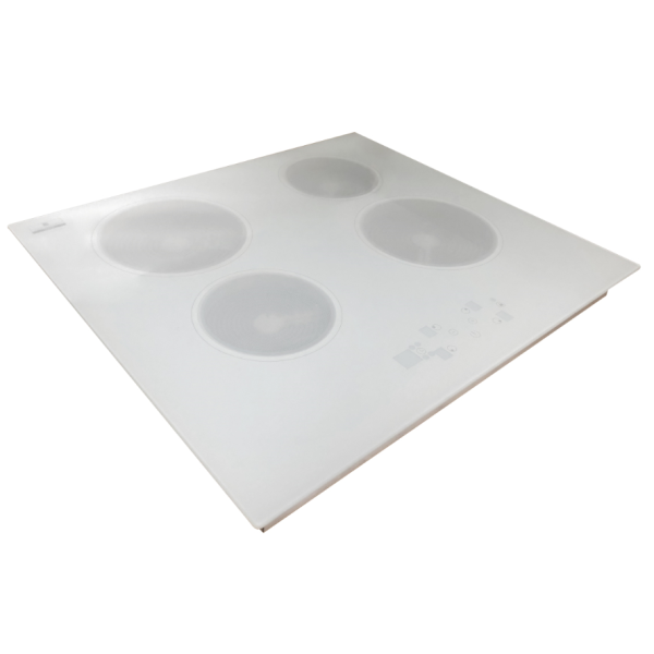 4 Burner Smoothtop Built-in Electric Ceramic Cooktop in White - Image 2