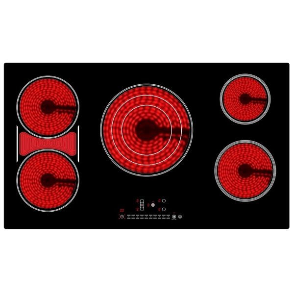 36 inch built-in 5 ring electric High Light victro ceramic cooktop