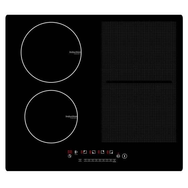 Square Cooking Zone Electric 3 Burner Flexible Induction Cooktop - Image 4